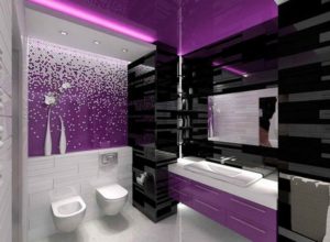 Purple bathroom