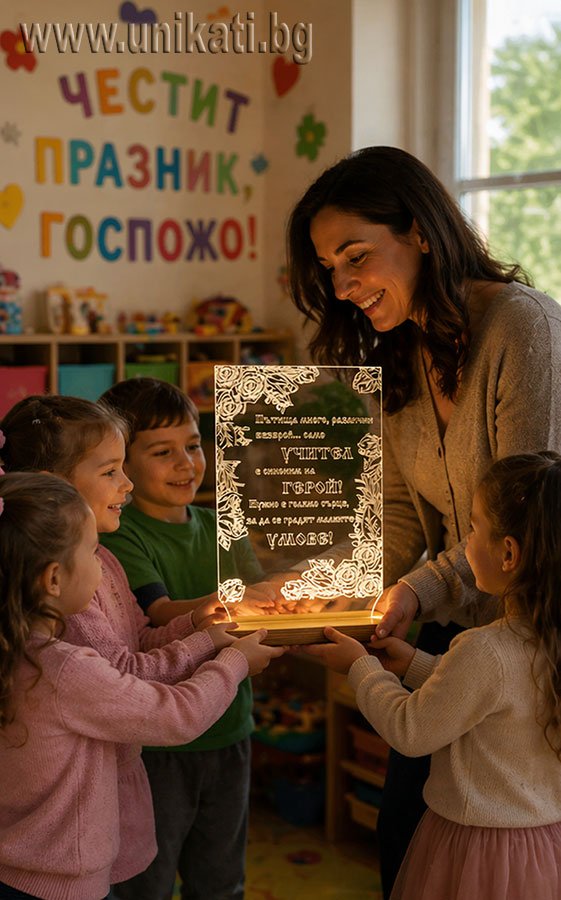 подарък за госпожите в детскта градина